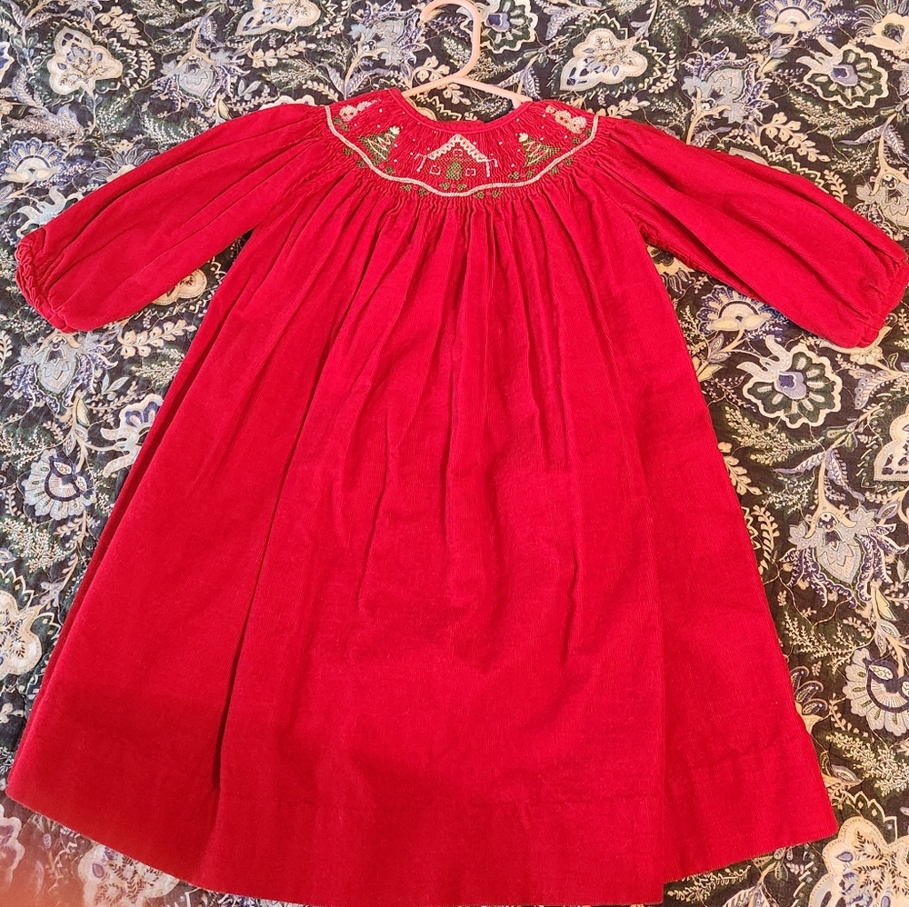 24 Month Smocked Christmas Dress